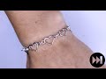 Pulsera de corazones y argollas en versión rápida