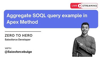 Aggregate soql query example in salesforce apex | apex programming | salesforce development