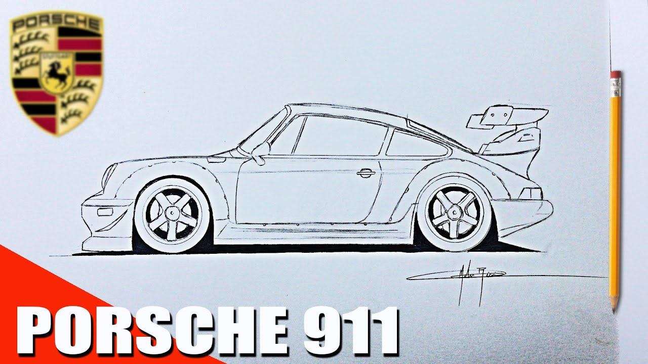 🔴COMO DIBUJAR UN AUTO DEPORTIVO PORSCHE 911 A LAPIZ ✏️ - thptnganamst.edu.vn