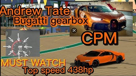 Best gearbox for Andrew Tate Bugatti Chiron 438hp |car parking multiplayer| MUST WATCH