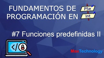 #PSeInt desde cero  Funciones predefinidas II