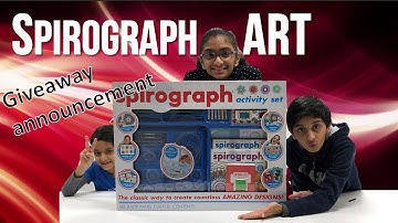 Spirograph Art Giveaway Announcement Unboxing & Review