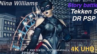 TEKKEN 5 DR - Nina Williams Story Battle gameplay playthrough  (UHD)