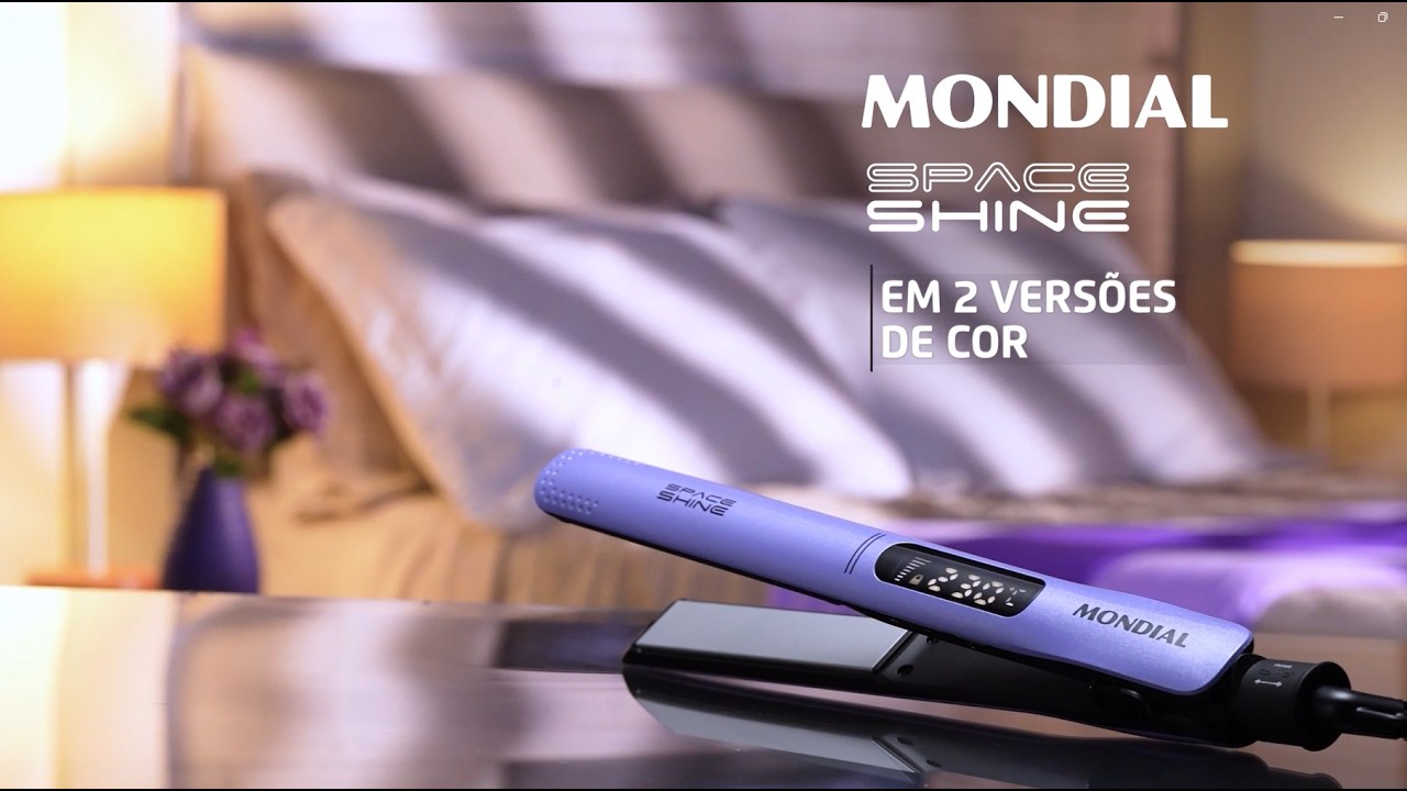 Prancha Alisadora Space Shine Mondial Lilás P-26 - Mondial