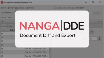 NANGA Document Diff and Export