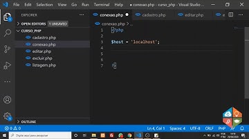 MINI-CURSO - CRUD - BÁSICO (PHP - XAMPP - VSCODE)