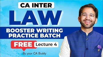 Writing Practice Batch Lecture 4 | CA Inter | Jan