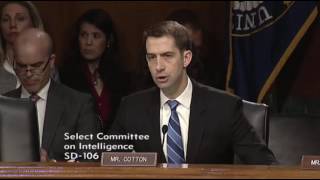 April 26, 2017: Sen. Cotton's Q & A during Senate Intelligence Committee Hearing