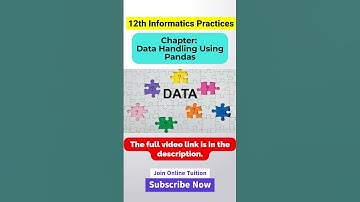 Data Manipulation Using Pandas Class 12 IP #shorts #cbse #cbseexam #shortsfeed #shotsviral