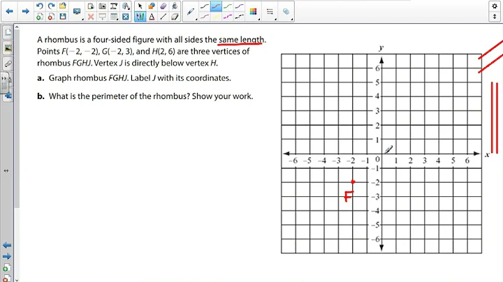 L28 Perimeter Rhombus Problem Solving on a Coordinate Plane