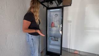 ICEVIVAL 8.5 Cu.Ft Commercial Refrigerator - Display Fridge with Double-Tempered Glass Door