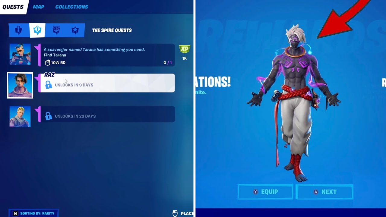 How to GET RAZ GLYPH MASTER STYLE in Fortnite! (Raz Spire Quests)