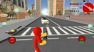 Iron Stickman Rope Hero  Gangstar Crime - open world mission (Gia Phong Tran) Anoride gameplay. screenshot 4