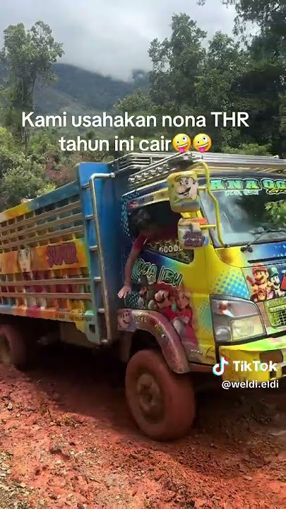 truk Sulawesi turun di lintasan Papua #mobil4x4 #offroad #offroad #4x4offroad #offroad #automobile #