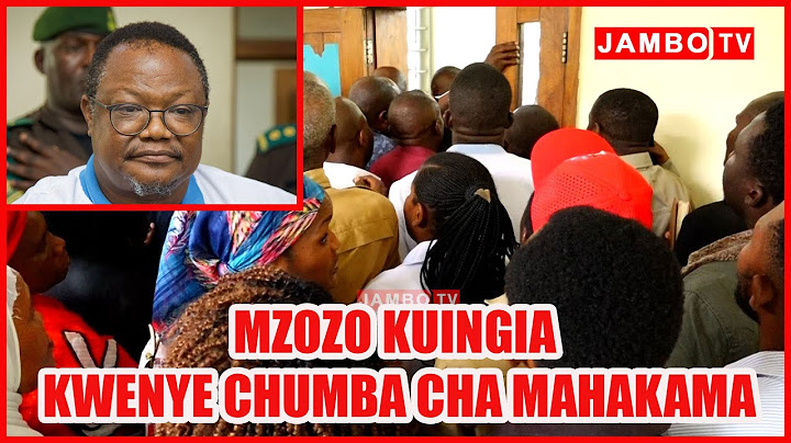 MZOZO WAIBUKA KUINGIA KWENYE CHUMBA CHA MAHAKAMA KESI YA TUNDU LISSU