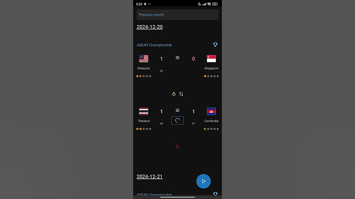 ASEAN Championship Prediction 2024-12-20, Malaysia 1 - 0 Singapore, Thailand 3 - 1 Cambodia.