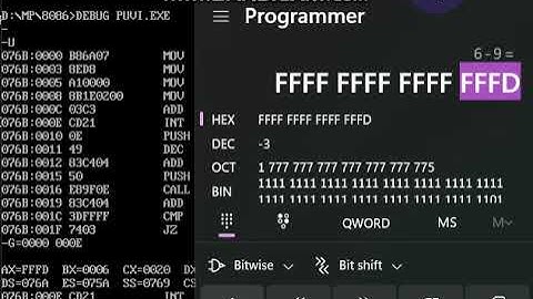 ADDITION OF 8BIT SIGNED NUMBERS - 8086