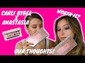 Carli bybel x anastasia first impression  try on