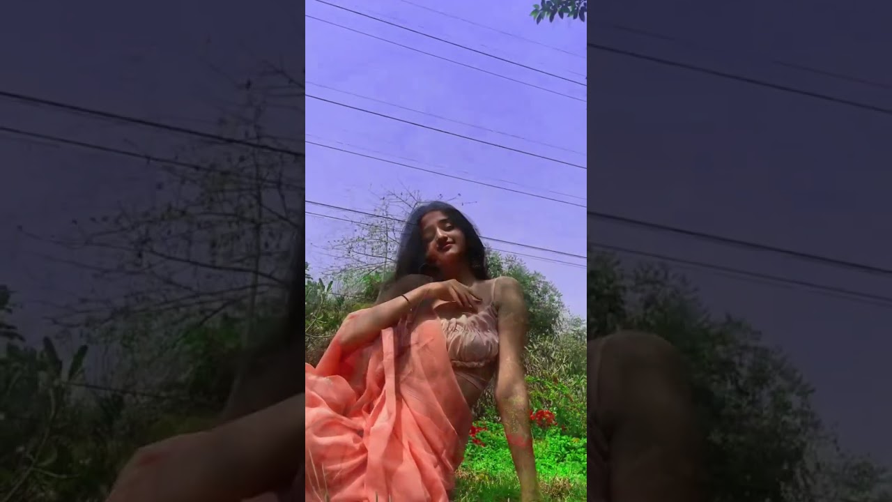 "Vibrant and stunning in orange—beauty in every drape! 🧡✨ 