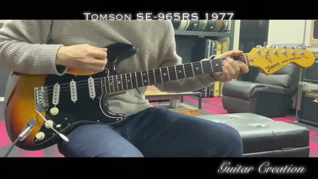Tomson 1970年代製 改造ギターエレアコ仕様 ソフトケース付 ! TOMSON SE-965RS 1977年製【SUPER EXCELLENT】”Fujigen Made