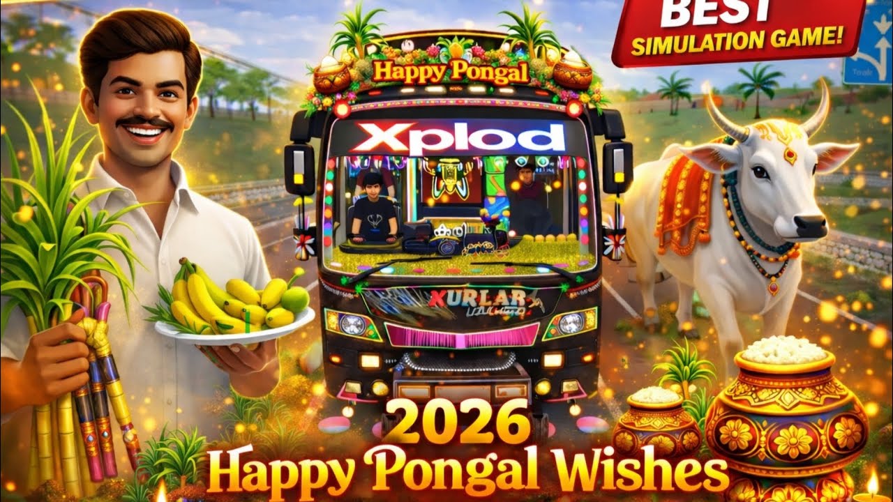 💖New bus pongal celebration bus loading map passenger on the spot 🎮😍