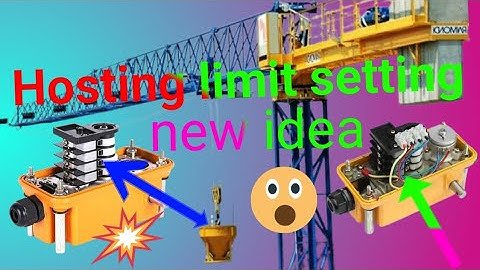 tower crane hosting limit setting new idea... टावर क्रेन लिमिट स्विच कैसे सेट करें.... new tarika🏗🏗