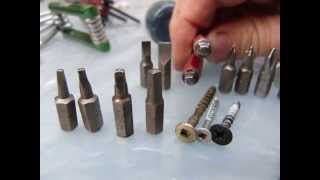 Screwdriver types and sizes some