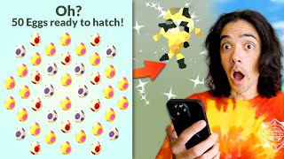 Hatching 50 Pokémon GO Eggs in 24 Hours!