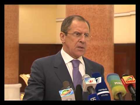 Пресс-конференция С.Лаврова и Х.Зарифи