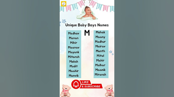 ✨ Modern Baby Boy Names Starting with M ✨