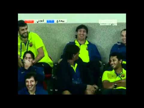 لقطة طريفة للمدربجوردي رورا مع لاعبيه