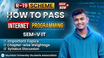 How to Pass Internet Programming | SEM-V IT | Most Important Question discussion | MUSA | Shahid sir