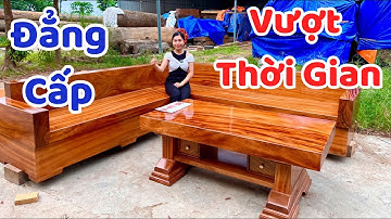 Đẳng Cấp Vượt Thời Gian | Bộ Sofa Nguyên Khối Gỗ Gõ Đỏ Hoàn Thiện Sơn Cực Tinh Tế | gỗ Việt Bắc