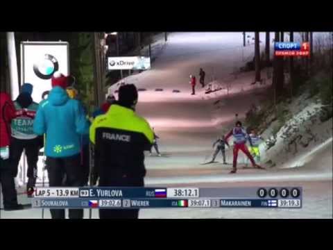 Видео: Золотой финиш Кати Юрловой! Чемпионат Мира 2015!