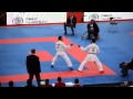 Oualid Bouabaoub vs.Rafael Aghayev (demi finale) 21 st World Karate Champinships 2012