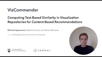 VizCommender Video Talk (VAST 2020)