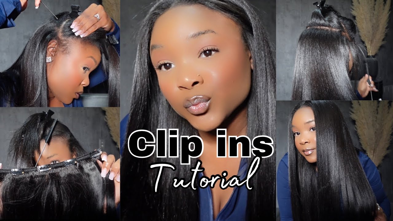 How to Install Clip Ins | Quick & Easy | Curls Queen 💖 - YouTube
