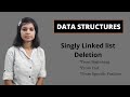 Data Structures| Deletion linked list | Singly linked list |Data Structures and Algorithms[In Hindi]