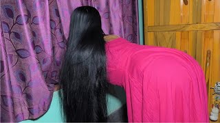4Ft Gorgeous Black Silky Long Hair Play For Girl | Hair Play For Beautiful Soft Smooth Long Hair |