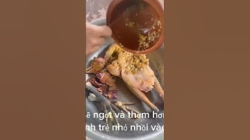 Nay mình có mónGà hấp mía #amthuctaybac