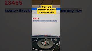 Convert Number to Word formula in MS WORD #shorts #shortsvideo #computer #computertips