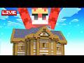 Building My Dream House in  LIVE Day 4🔥 | Minecraft Base Building Stream (Survival SMP)
