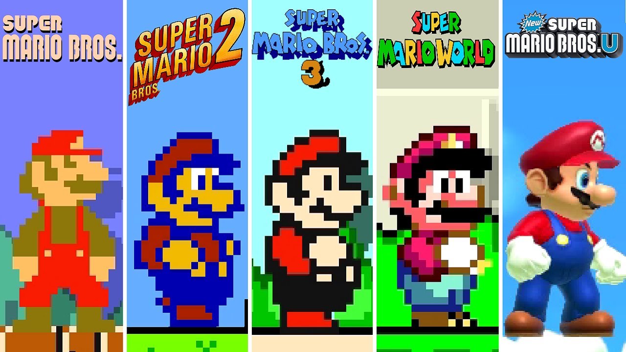 Evolution of 2D Super Mario Bros (19832020) YouTube