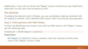 How to Delete Rows with Non-NaN Values in a DataFrame Using Pandas