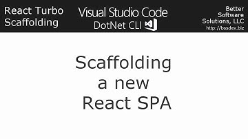 React Turbo Scaffolding dotnet CLI - Creating a New Single Page Application