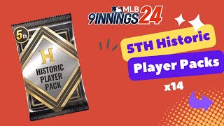 兩個月14包史詩開箱 Fourteen 5th Historic Player Packs in Two Months｜MLB 9 Innings 24