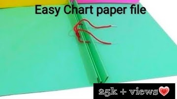 Easy chart paper file making/ paper file