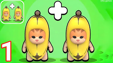Epic Run Banana : Merge Master - Gameplay Walkthrough Part 1 - Level 1 - 10 ( iOS, Android )