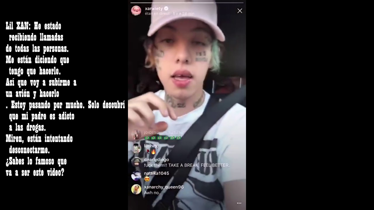 Lil Xan Dice Que Su Padre Está Tomando Drogas En Vivo Tiene Una