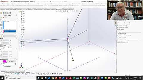 STS 6335 - Solidworks Simulation - 1B Beam Elements to Solve Three-Dimensional Force System Problem
